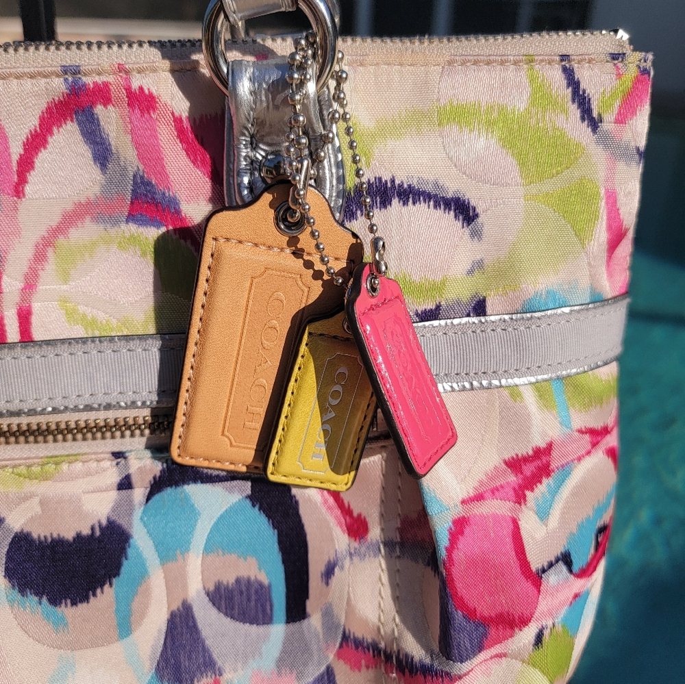 Coach Poppy Ikat Signature C Glam Tote - Picture 5 of 6